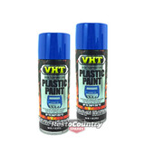 VHT PLASTIC High Temperature Spray Paint x2 GLOSS BLUE engine covers interior
