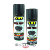 VHT CASE High Temperature Spray Paint x2 Satin BLACK Small Engine cover manifold