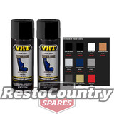 VHT VINYL Spray Paint VINYL DYE JET BLACK x2 seat plastic carpet dash trim