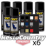 VHT VINYL Spray Paint VINYL DYE BLACK SATIN x6 seat plastic carpet dash trim