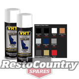 VHT VINYL Spray Paint VINYL DYE WHITE SATIN x2 seat plastic carpet dash trim