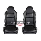 Autotecnica High Back Sport Bucket Seat PAIR May fit Ford XA XB XC Leather 