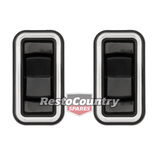 Holden Commodore REAR Door Electric Window Switch PAIR VB VC VH VK VL Chrome 