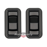 Holden Commodore REAR Door Electric Window Switch PAIR VB VC VH VK VL Black