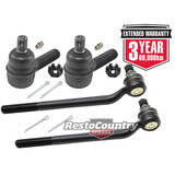 Holden Tie Rod End Set x4 OUTER + INNER HD HR Left + Right  ball  joint 