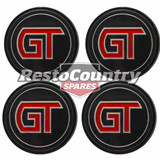 Ford Wheel Centre Cap 'GT' Emblem SET x4 12 Slot XA XB GT badge decal slotter