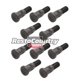 Ford Front Wheel Studs Set x10 XW XY WITH Front Disc  nut  bolt  
