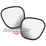 Ford XY GT HO GS Exterior Door Mirror GLASS ONLY Pair x2 LEFT + RIGHT 