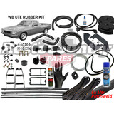 Holden UTE Complete Body Rubber Kit WB BLACK Pinchweld
