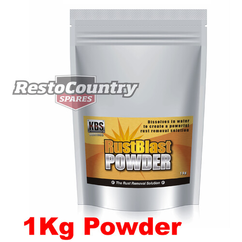 KBS Rust Blast POWDER 1kg Rust Removal and Corrosion Prevention clean rustblast