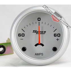 Speco 2 inch Amp Ammeter Gauge 60 - 0 - 60  Silver NEW instrument 