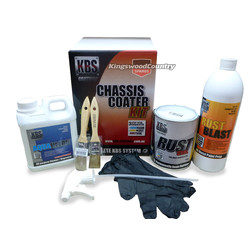 KBS Chassis Coater Kit SATIN BLACK Rust Corrosion Prevention Degreaser