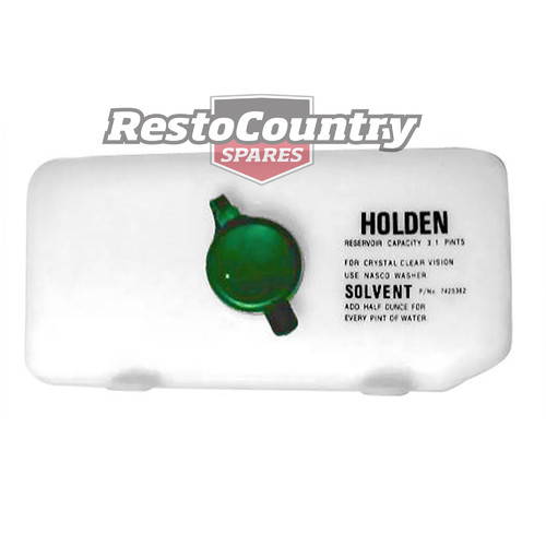 Holden Washer Bottle "HOLDEN" Torana LC LJ HK HT HG HQ windscreen wiper