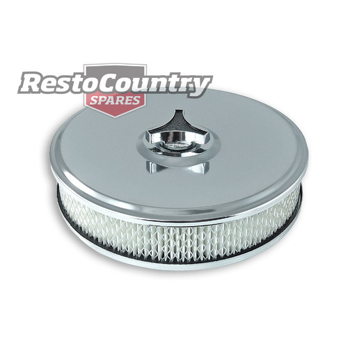 Speco Chrome Air Cleaner Filter 9" O.D x 2 5/8" Neck. universal + Stromberg fuel