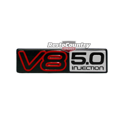 Holden Commodore Badge - V8 5.0 INJECTION - Boot VN SS Berlina Calais HSV