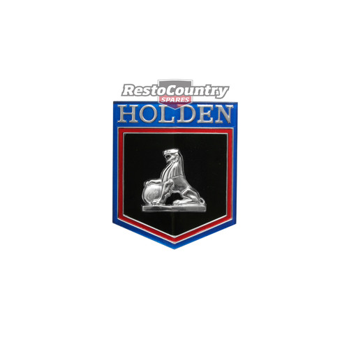 Holden Premier Grille Emblem Insert / Badge HT HG Chrome finish incl Clips