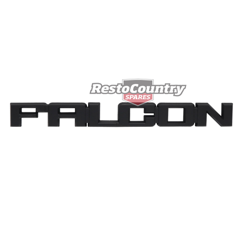 Ford "FALCON" XD XE XF Boot or Tailgate Badge BLACK Sedan Wagon Ute