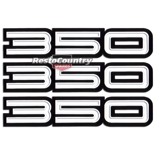 Holden HQ 350 GTS Decal Set x3 Guard + Rear Quarter Body sticker 1/4 fender