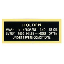 Holden Oil Filler Cap Decal EH HK HT HG HQ NEW  sticker  label   