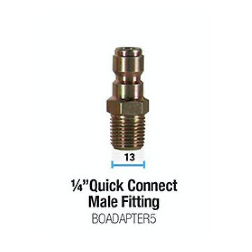 BOWDEN'S OWN 1/4" Quick Connect Male Pressure Washer Snow Cannon Adapter