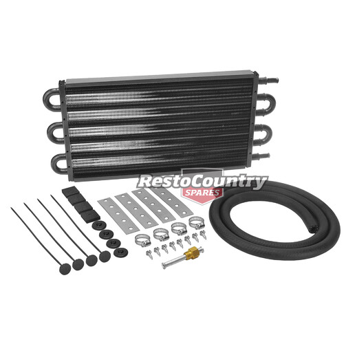 Derale Auto Transmission Cooler + Fitting Kit Copper Core 3/4" x 7" x 17" V6 V8