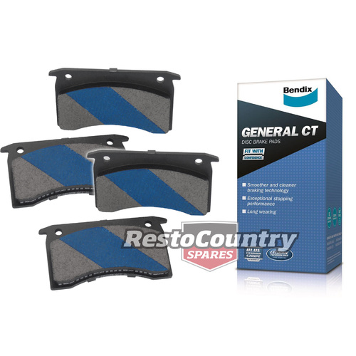 Bendix General CT Front Disc Brake Pads Holden HX HZ (PBR Alloy) pad rotor 