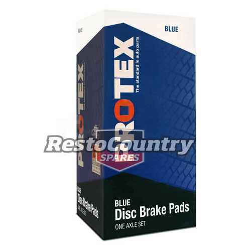 PROTEX Blue Front Disc Brake Pads Holden HX HZ (PBR Alloy) pad rotor 