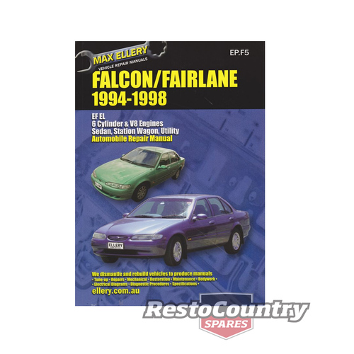 Ford Falcon / Fairlane Workshop Repair Manual EF EL 1994 - 1998