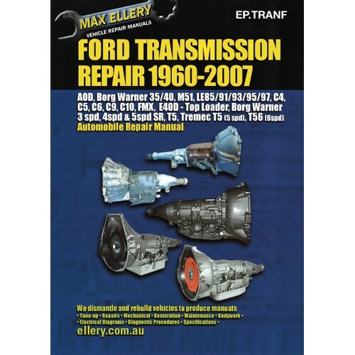 Ford Transmission Workshop Repair Book - Automatic / Manual 1960-2007 