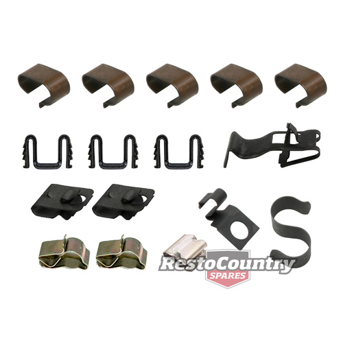 Holden Engine Bay Clips Set HG suits all models wiring wire loom 