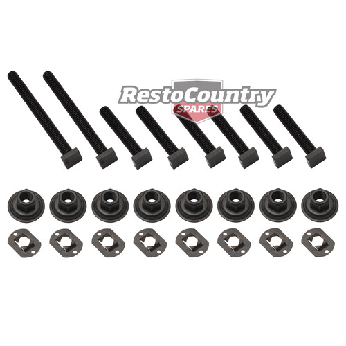 Ford Front Bucket Seat To Floor Fitting Bolt Kit XA XB LEFT + RIGHT nut screw