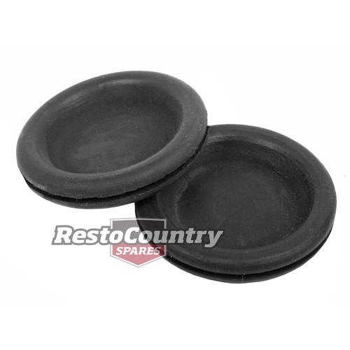 Holden Ford Valiant Grommet Blind PAIR 44.5mm X 38.1mm rubber seal plug stop