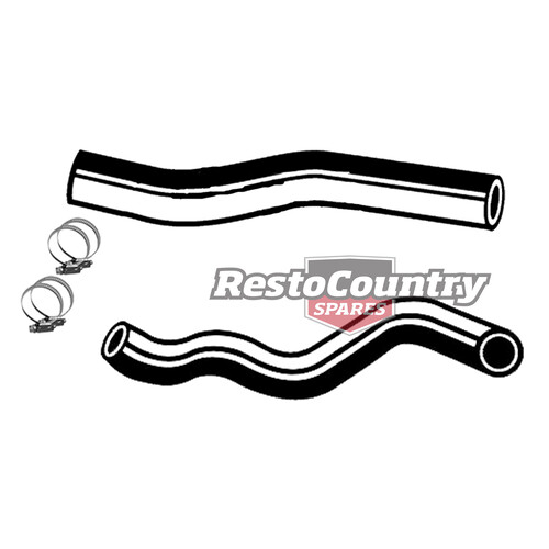 Ford Service UPPER + LOWER Radiator Hose + Clamp Kit XC ZH V8 302 WITH A/C