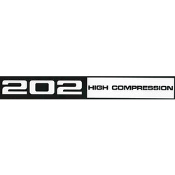 Holden Rocker Cover Decal HQ 202 HIGH COMPRESSION engine sticker 