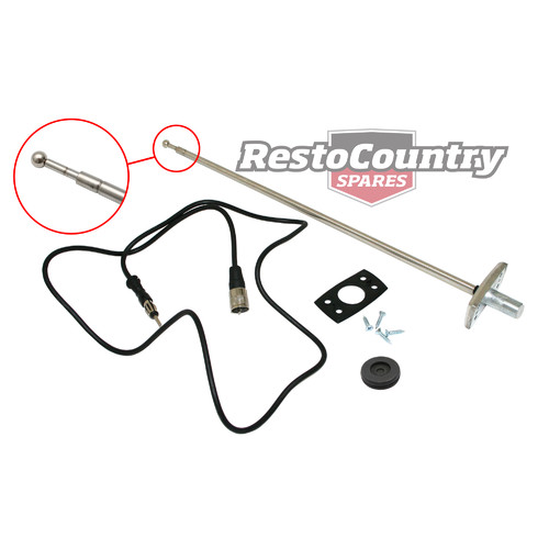 Ford Radio Aerial Square Base Type XW XY ZC ZD antenna stereo reception