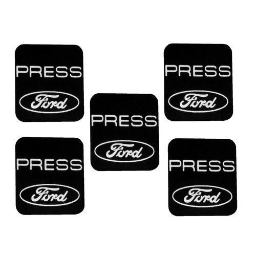 Ford Decal Seat Belt -Ford PRESS- Release Button Late XB XC ZG ZH 5pc set buckle