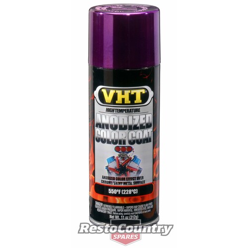 VHT ANODIZED Spray Paint PURPLE x1 Suit Chrome /Shiny rocker engine cover