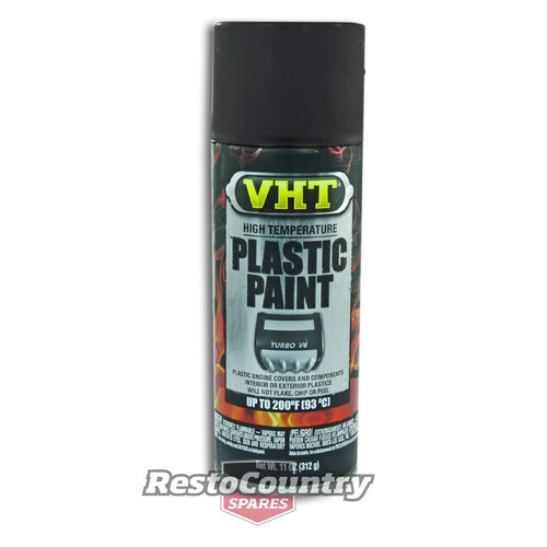 VHT PLASTIC High Temperature Spray Paint x1 MATTE BLACK engine covers interior