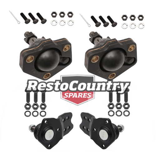 Ford Front UPPER + LOWER Ball Joint Kit PAIR - 3 BOLT XK XL Falcon suspension
