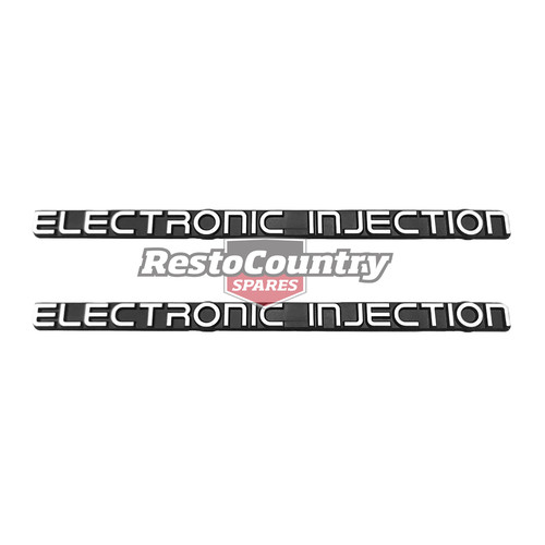 Holden 'Electronic Injection' Badge PAIR x2 VK VL Guard / Boot / Tailgate decal