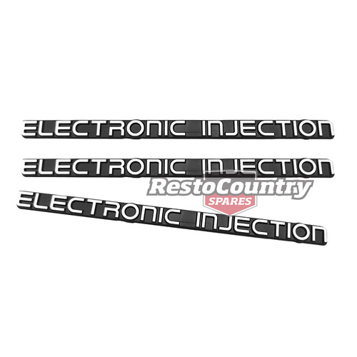 Holden 'Electronic Injection' Badge SET x3 VK VL Guards + Boot + Tailgate decal