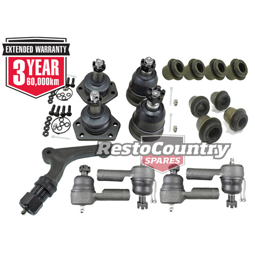 Kit 1. Holden LATE HG Front End Rebuild Kit 17pc Tie Rod+Ball Joint+Control+Idler