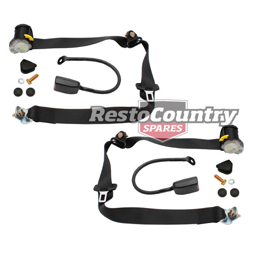 Ford Front Inertia Seat Belt PAIR Black XD ZJ With Bucket Seats ADR Approved