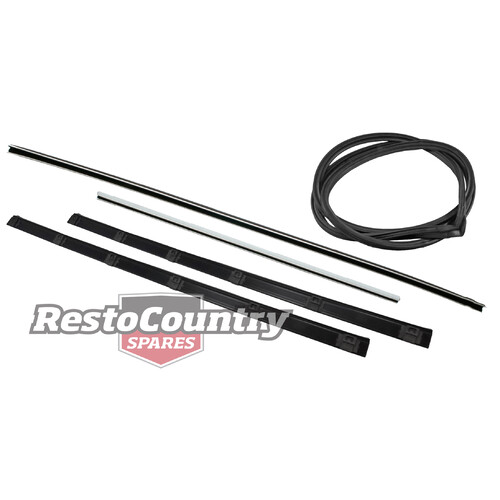 Ford Front Door Seal + Bailey Channel + Weather Belt Kit LEFT XM XP Sed Wag