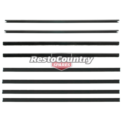 Holden Door Weather Belt Rubber Strip KIT Commodore VB VC VH Front Rear x8