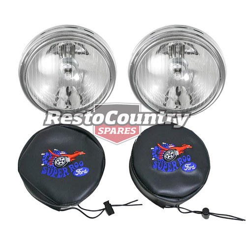 Ford Driving Light + 'Super Roo' Covers Pair x2 XW XY GT spot lamp fog